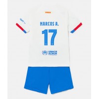 Barcelona Marcos Alonso #17 Replika babykläder Bortaställ Barn 2023-24 Kortärmad (+ korta byxor)